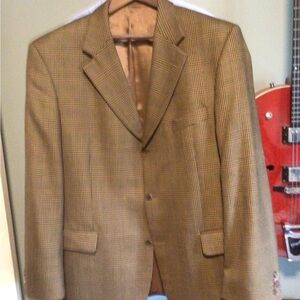 Classic Tan and olive  Men's Blazer from Roy Robson  46R